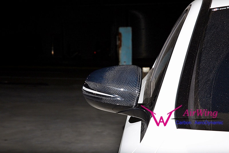W213 - AMG style carbon mirror cover 03